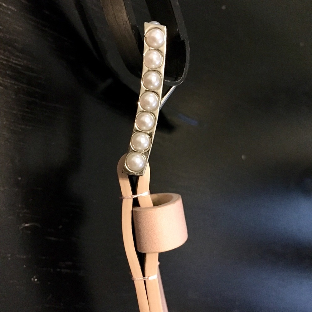 Pink Belt with Pearl Accents